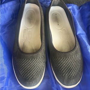 Women's Black Slip-On Shoes